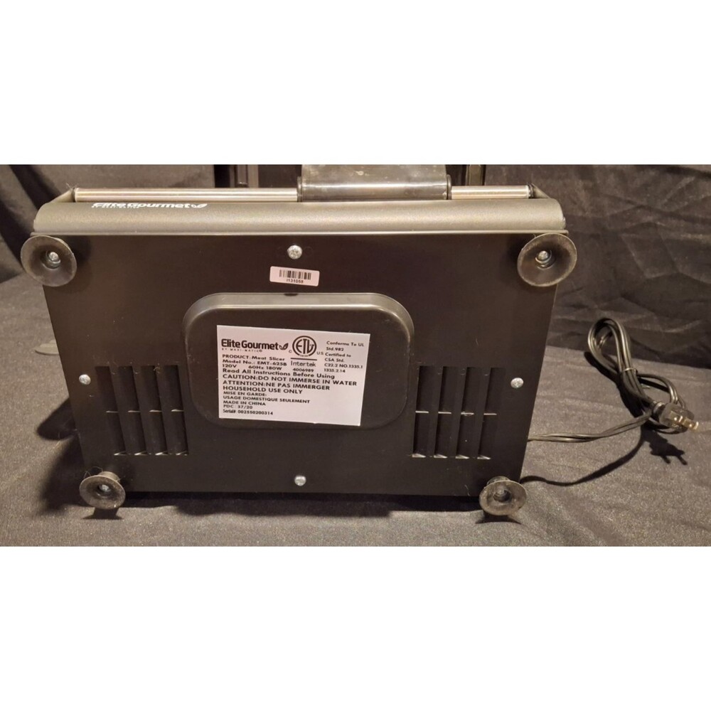 Elite Gourmet EMT-625B Ultimate Precision Electric Deli Food Graphite Black - Picture 9 of 16